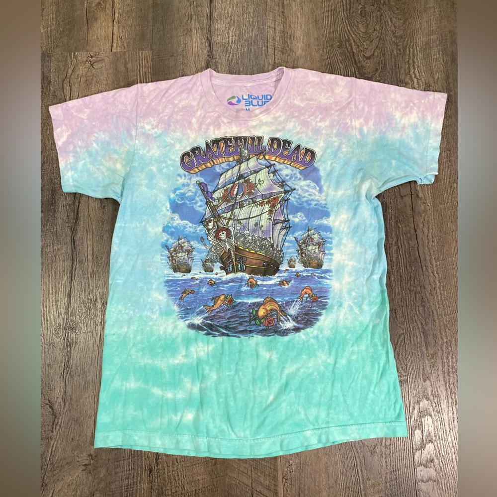 LIQUID BLUE Greatful Dead 2001 Ship of Fools Shirt